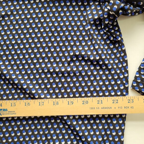 Michael Michael Kors Shift Dress Women's Plus Size 2X Blue Geometric Long Sleeve - Picture 8 of 12